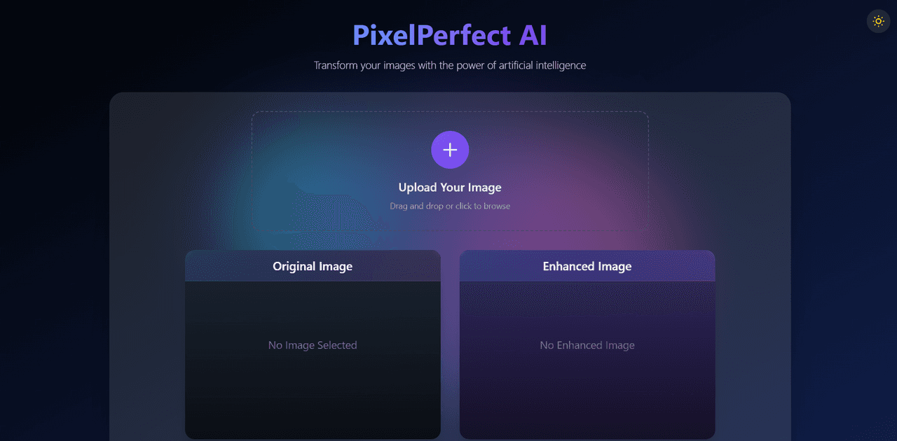 Pixel Perfect - An AI Image Enhancer tool preview